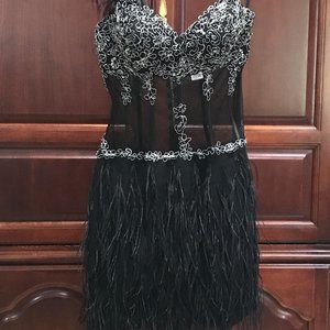 Beautiful Black and Silver Dress